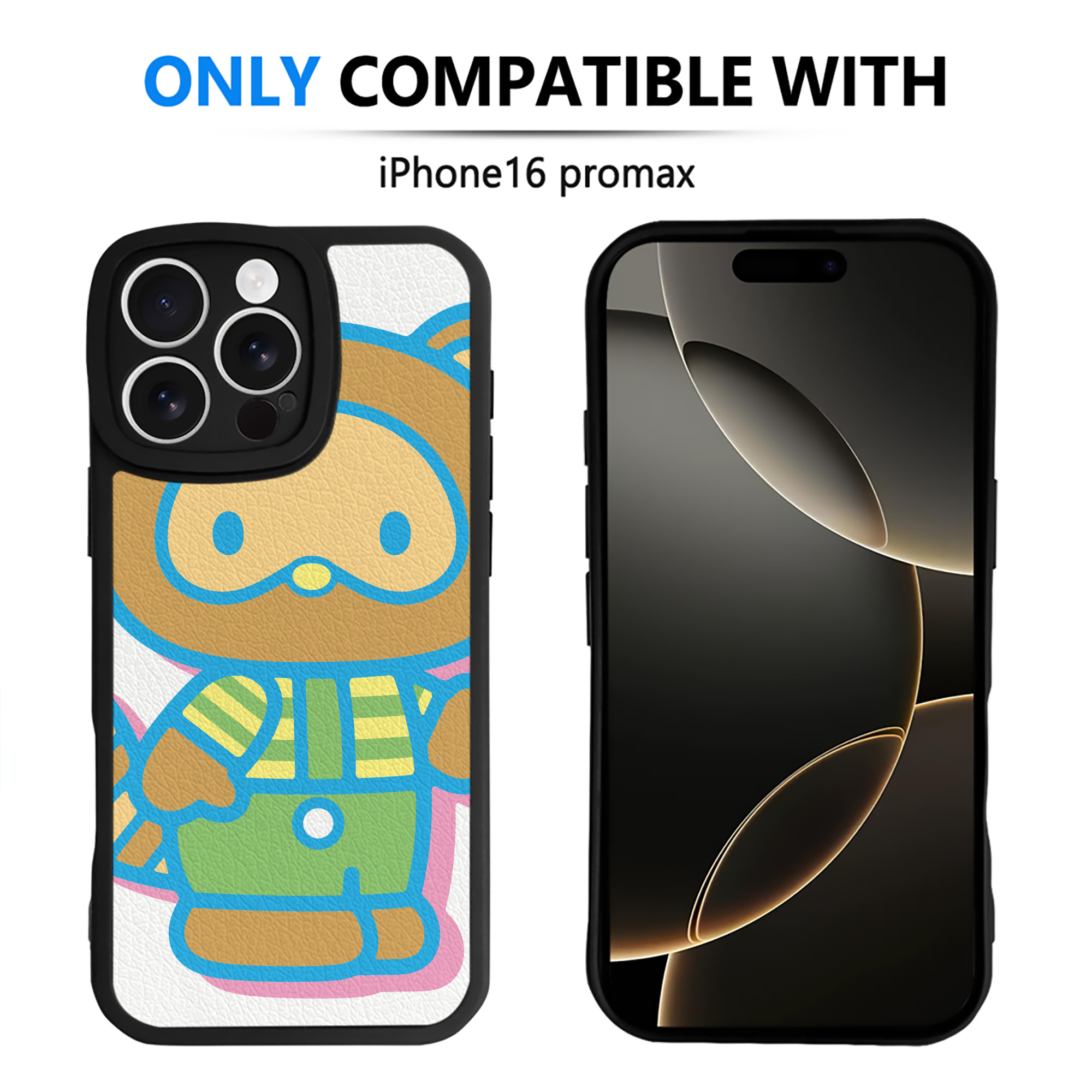 （画像用） Hello Kitty ハローキティ 【iPhone 16シリーズ対応】シリコンスマホケース（レザー調） 材質：シリコン